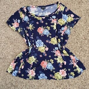 Torrid Floral Babydoll Tee | Size:00